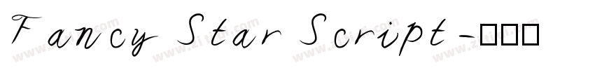 Fancy Star Script字体转换